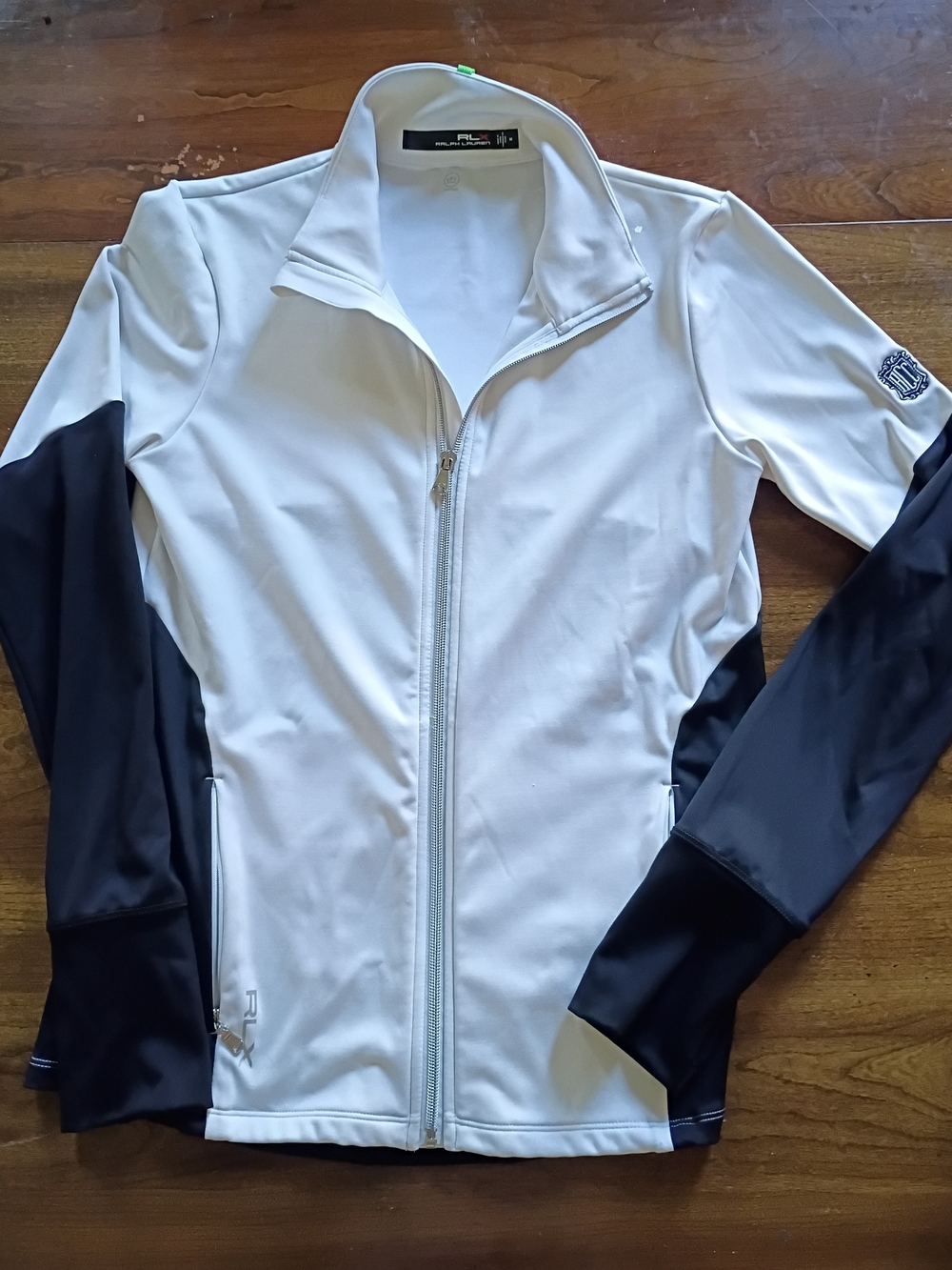 RLX Ralph Lauren White and Black Full-Zip Women's Jacket